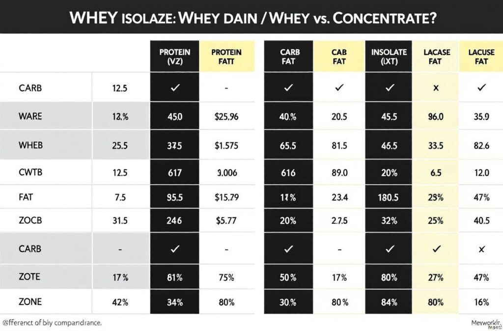 Key Differences Between Whey Isolate and Concentrate